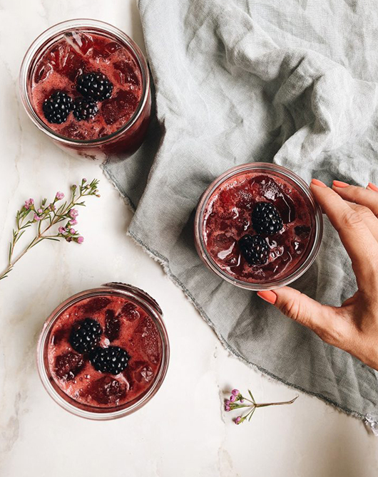 Montellier Blackberry Lime Mocktail